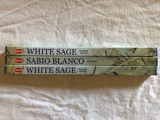 H E M White Sage Incense stick