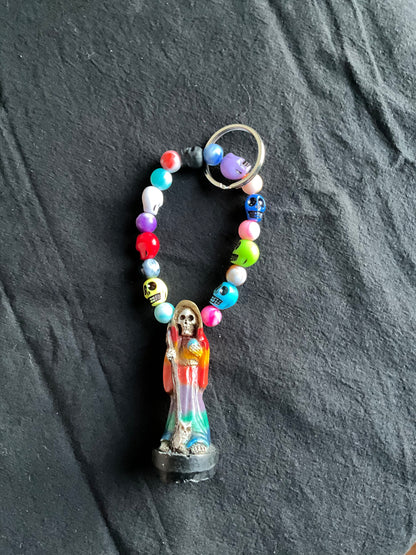 Hand Made Santa Muerte keychains