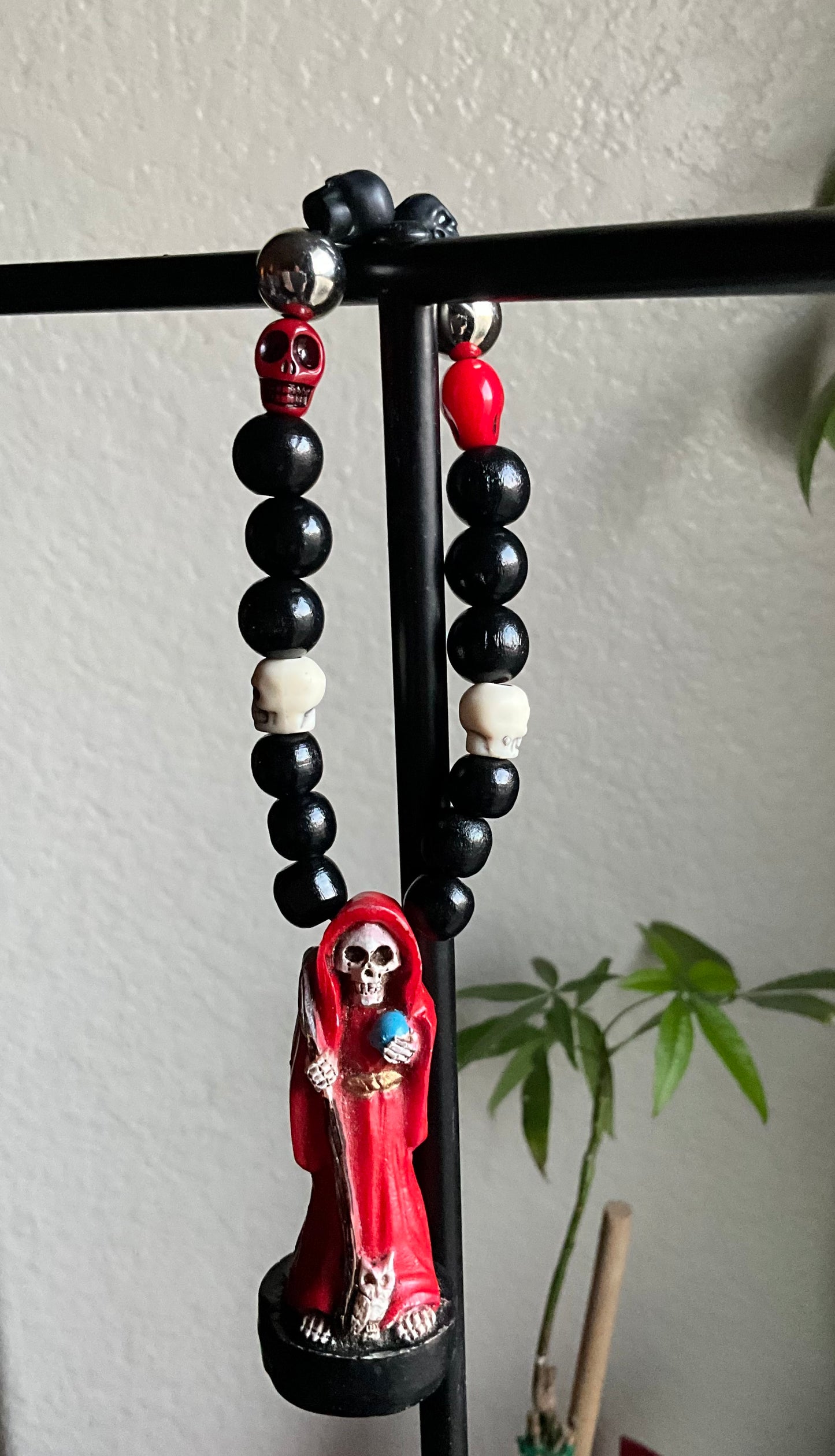 Hand Made Santa Muerte keychains