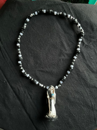 Hand Made Santa Muerte keychains