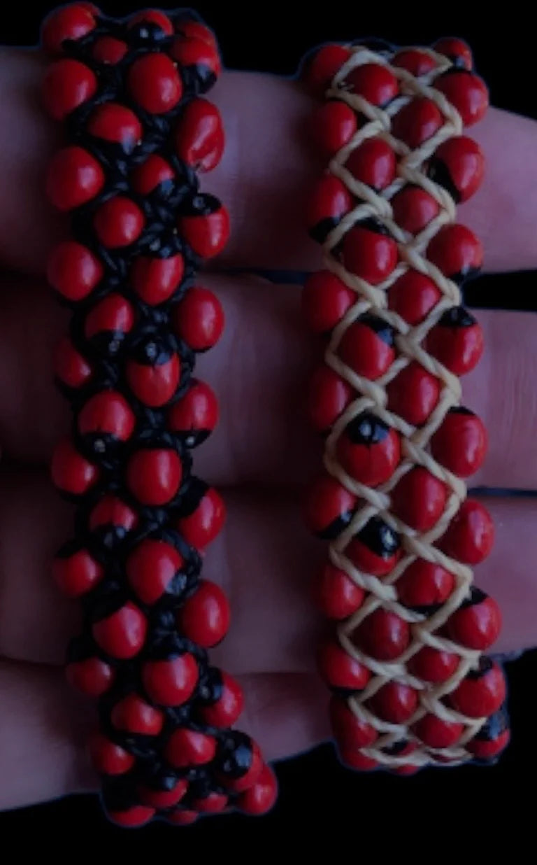 Huayruro Seeds (Ormosia Coccinea ) Bracelets