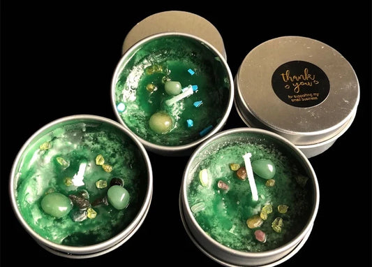 Hand Made Prosperity Candles