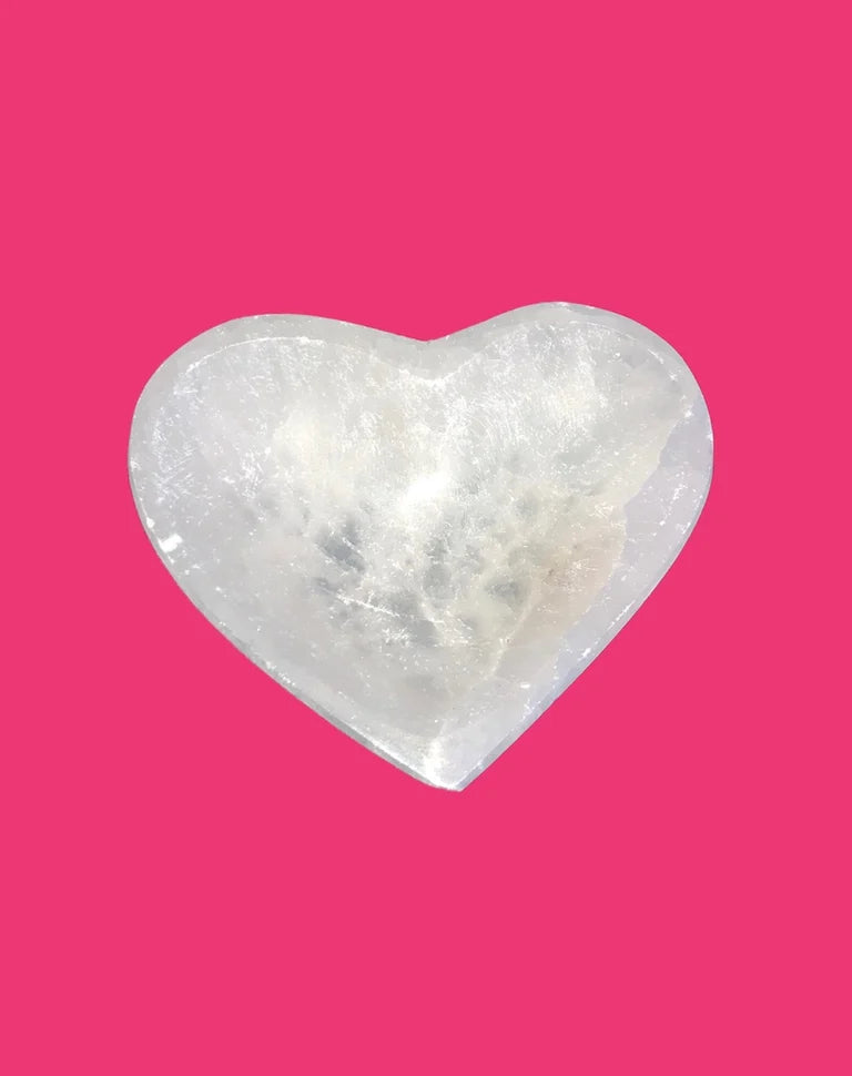 Mini Heart Shape  Selenite Bowls