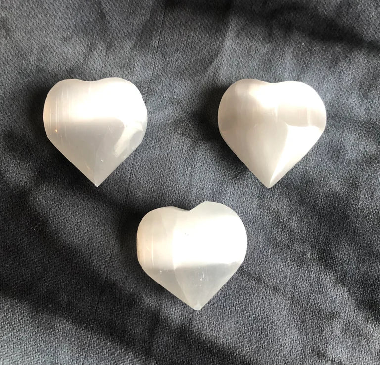 Small Heart Shaped Selenite